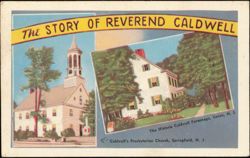 The Story of Reverend Caldwell, Church & Parsonage Postcard