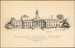 Irvington Municipal Building Postcard