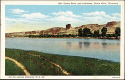 Green River and Palisades Postcard