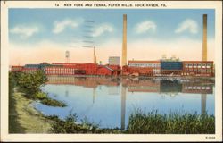 New York and Penna. Paper Mills Postcard