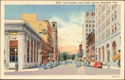 Park Avenue from Public Square Postcard