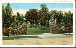 Garver Park Entrance Postcard
