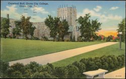 Crawford Hall, Grove City College Postcard