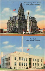 Vigo County Court House & City Hall Postcard