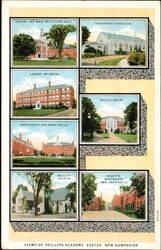 Views of Phillips Academy, Exeter, New Hampshire Postcard