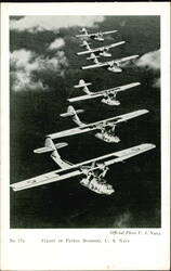 Flight of Patrol Bombers, U. S. Navy Postcard