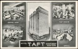 Hotel Taft, Coffee Shop, Lobby, Tap Room, Grill Postcard