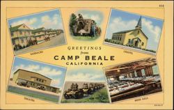 Greetings from Camp Beale, California Postcard