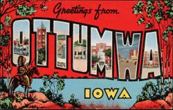 Greetings from Ottumwa Large Letter Postcard