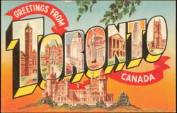 Greetings From Toronto Large Letter Postcard