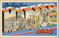 Greetings From Large Letter Postcard