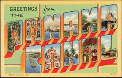 Greetings from the Panama Canal Postcard