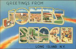 Greetings From Jones Beach Postcard