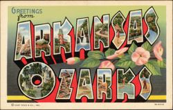 Greetings from Arkansas Ozarks Large Letter Postcard