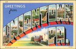 Greetings from Uniontown Postcard