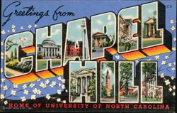 Greetings from Chapel Hill, UNC Large Letter Postcard