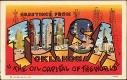 Greetings From Tulsa, The Oil Capital of the World Postcard