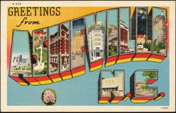 Greetings from Asheville Large Letter Postcard