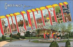 Greetings from Burlington Postcard