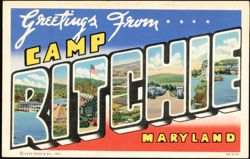 Greetings From Camp Ritchie Postcard