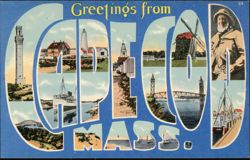 Greetings from Cape Cod Postcard