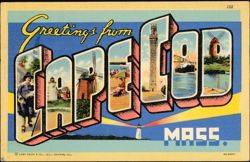 Greetings from Cape Cod Postcard