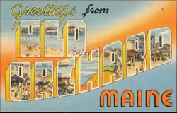 Greetings from Old Orchard Large Letter Postcard