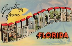 Greetings From Tallahassee Large Letter Postcard