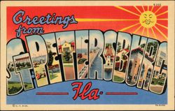 Greetings from St. Petersburg Large Letter Postcard