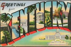 Greetings from Trenton Large Letter Postcard