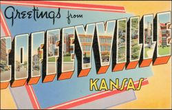 Greetings from Coffeyville Large Letter Postcard