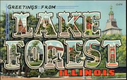 Greetings From Lake Forest Postcard