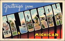 Greetings from St. Joseph Large Letter Postcard