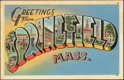 Greetings From Large Letter Postcard