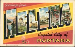 Greetings from Helena Large Letter Postcard