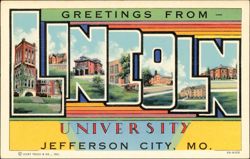 Greetings From Lincoln University Postcard