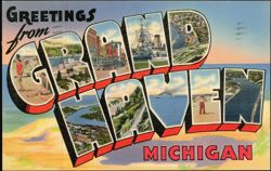Greetings from Grand Haven Postcard