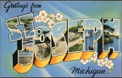 Greetings from St. Joseph Large Letter Postcard