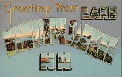 Greetings From Lake Winnipesaukee Postcard