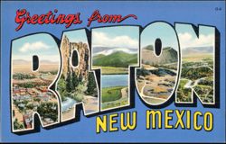 Greetings from Raton Large Letter Postcard