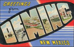 Greetings from Deming Large Letter Postcard