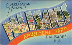 Greetings from Palisades Amusement Park Postcard