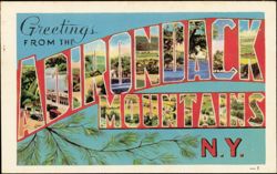 Greetings From The Adirondack Mountains Postcard