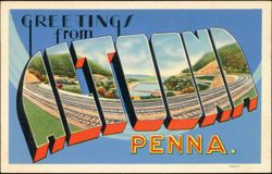 Greetings from Altoona Large Letter Postcard