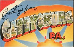 Greetings from Gettysburg Postcard