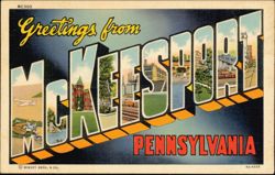 Greetings from McKeesport Large Letter Postcard