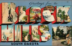 Greetings from the Black Hills Large Letter Postcard