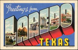 Greetings from Laredo Large Letter Postcard