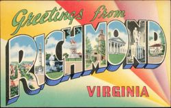 Greetings from Richmond Large Letter Postcard
