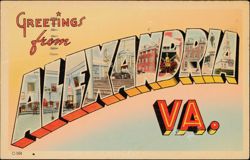 Greetings from Alexandria, Large Letter Postcard